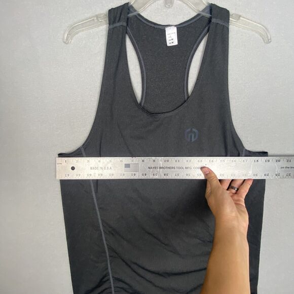 Neleus Tank Top Mens Medium Black Shirt Workout Exercise Running Weight Lifting - Picture 4 of 8